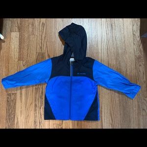 Columbia blue boys rain coat 3T